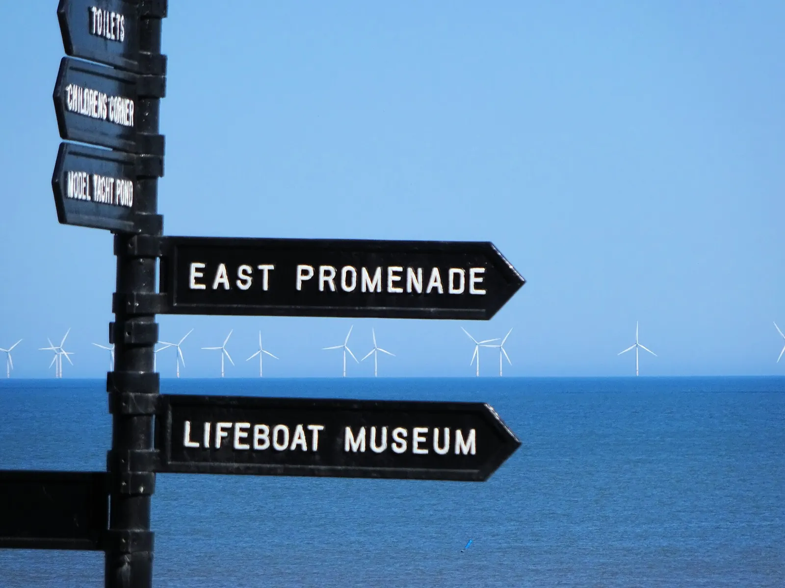 Sheringham Shoal offshore wind farm, visible from the Norfolk coast.